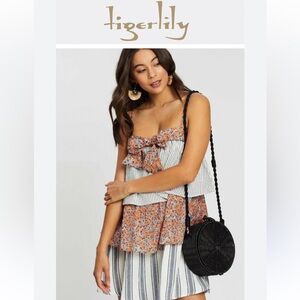 Tigerlily Alamea Frill Mini Dress Size 10